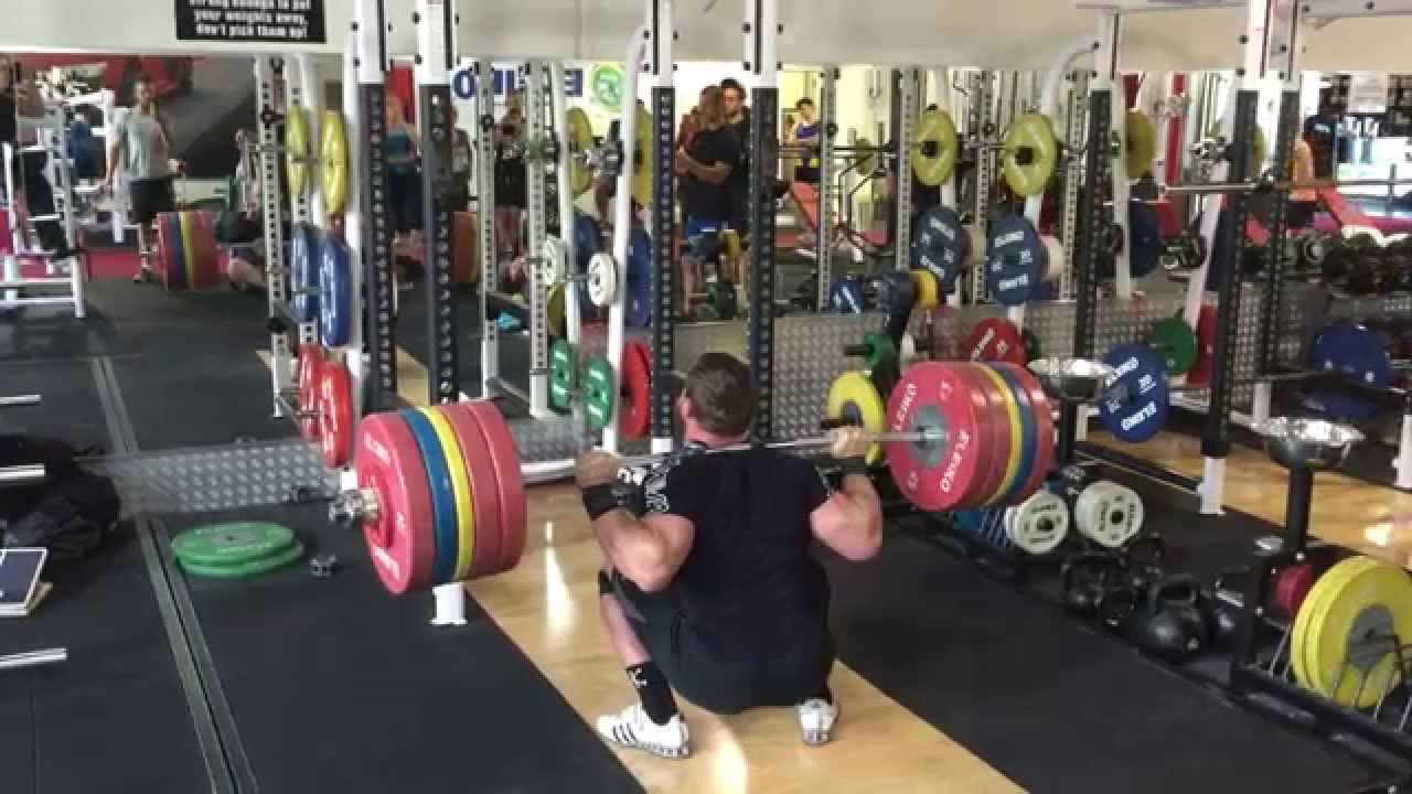 Dmitry Klokov 250kg Paused Squat Training | Strength Workout in Perth Gym