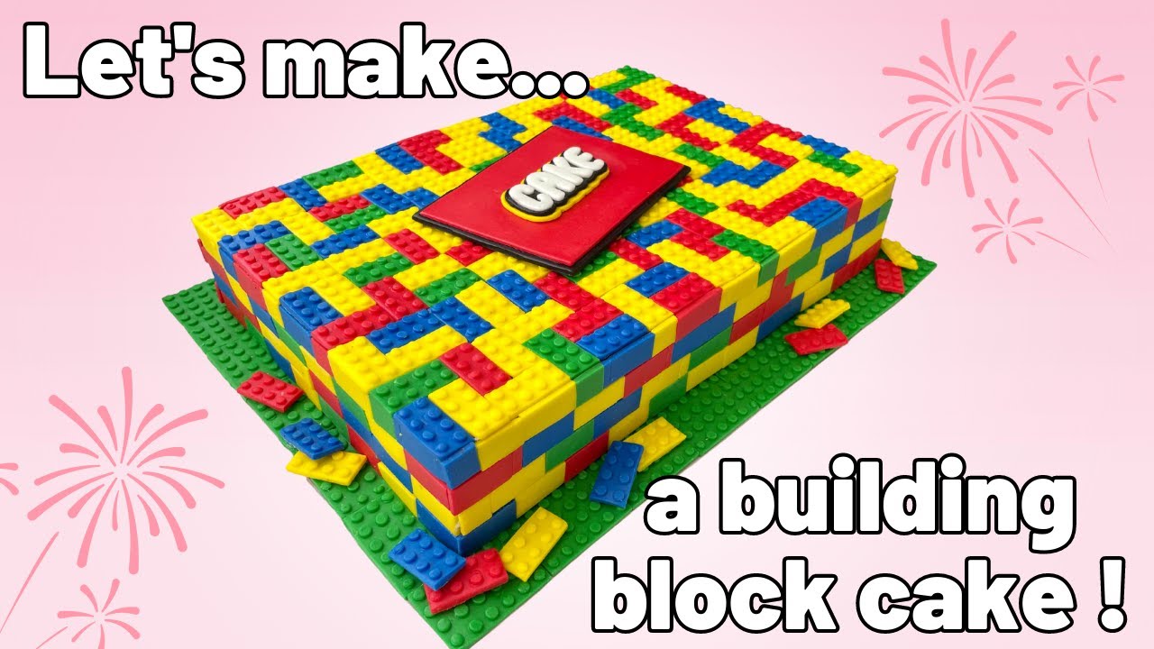 Step-by-step - Decorating a Building Block cake from start to finish!