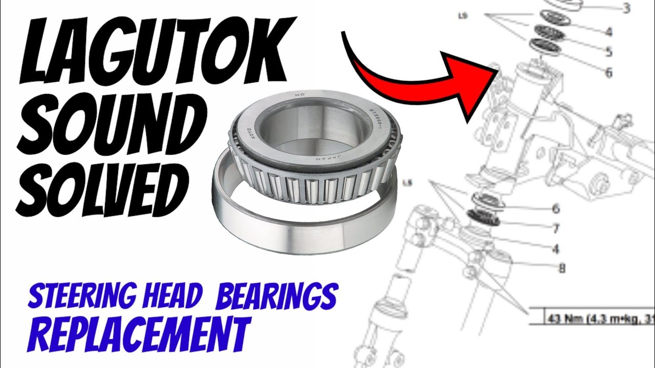Steering Head Bearing Replacement | Lagutok Sa Motor Sniper, Mio, Fino, Nouvo, Vega Force Sniper 150