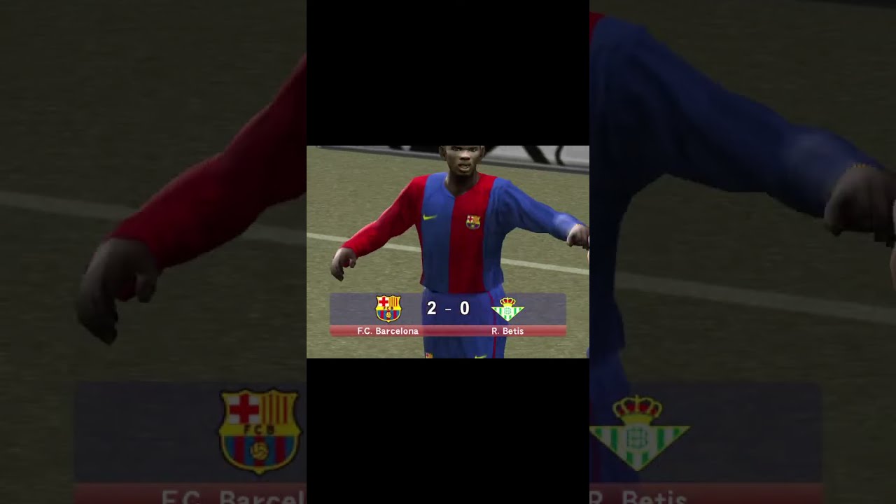 Liga máster con el FC Barcelona en el Pro Evolution Soccer 6...