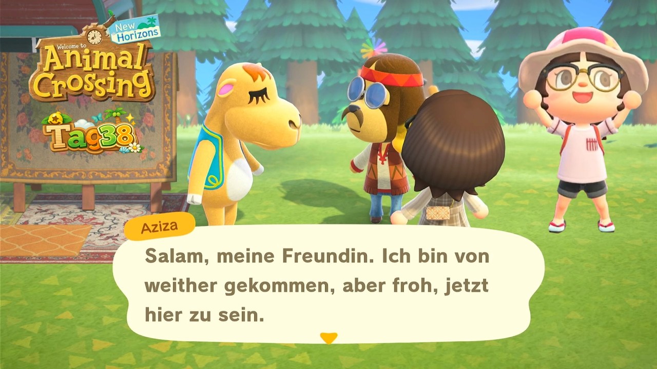 Azizas Laden steht und der Urlaubs Outfit Check | Animal Crossing New Horizons
