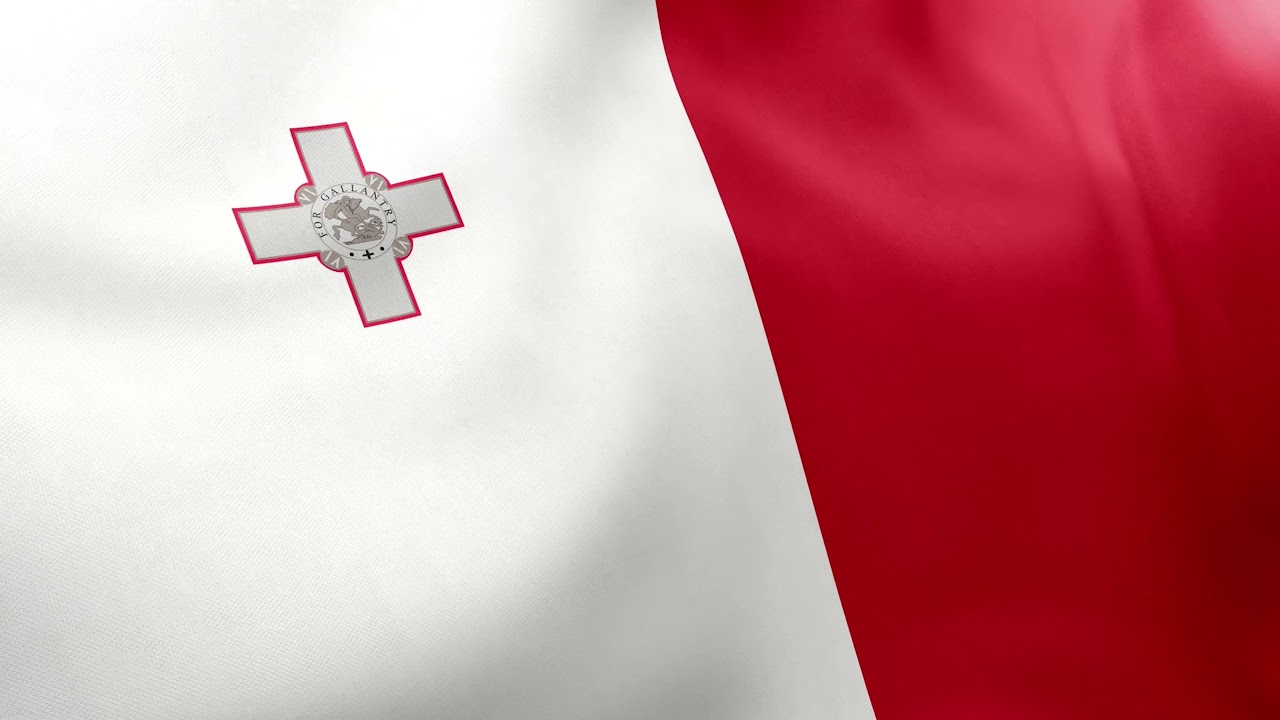 Malta Flag | maltaBandiera | country flag, National Flag, Animation, Stock footage, video background