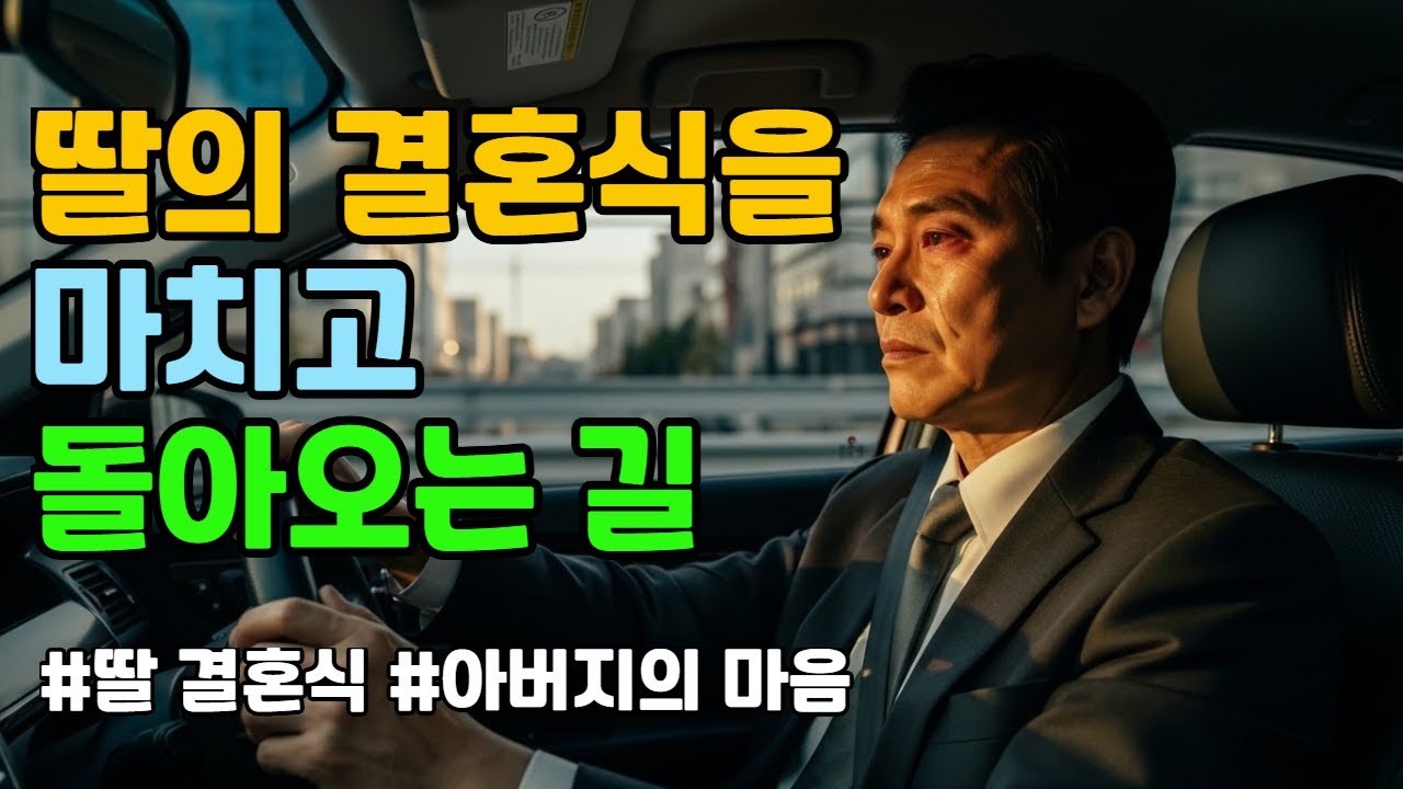 딸의 결혼식을 마치고 돌아오는 길 #딸결혼식 #아버지의눈물 #빈둥지증후군 #노후준비 #부부관계 #시니어라이프 #인생2막