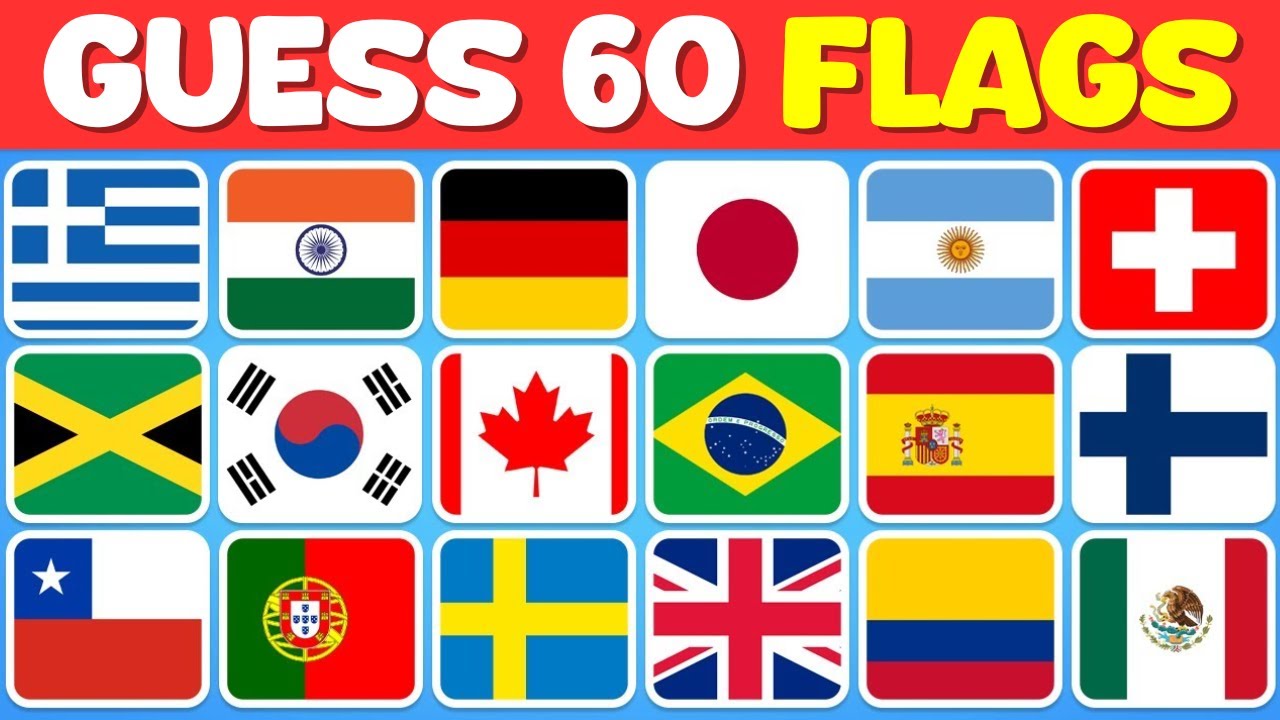 Guess All 60 Flags of the World 🚩 | Guess the Country Flag Quiz 2025