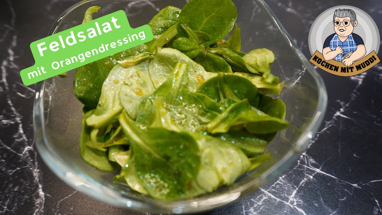 Feldsalat mit Orangendressing