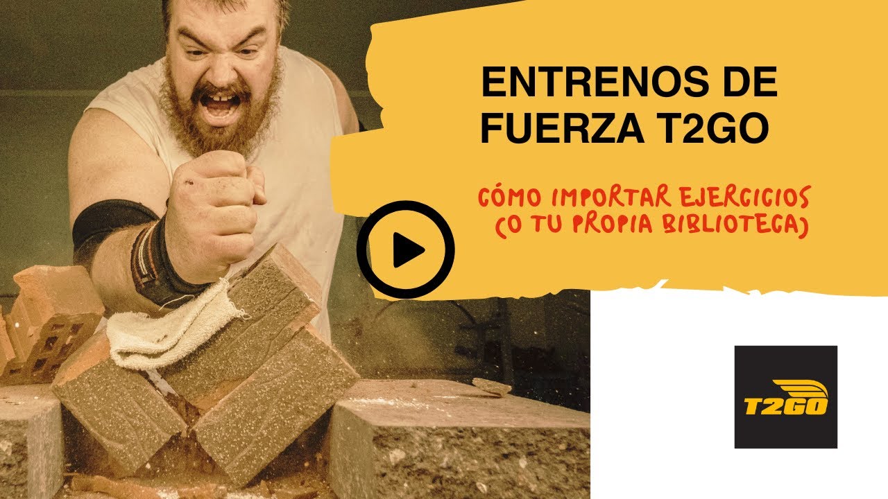 Cómo importar tu fichero de ejercicios a Train2GO