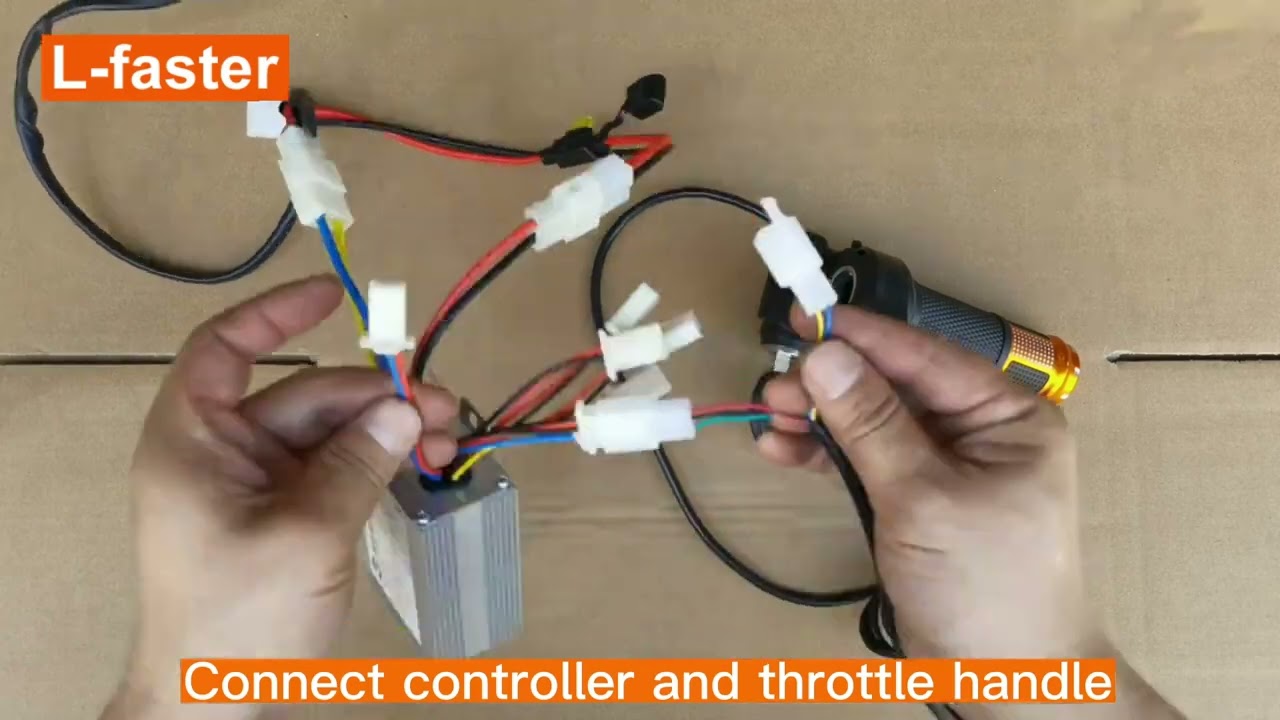 L-faster V brake bike electric conversion kit installation instruction