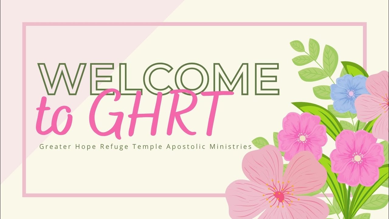 Join Us For Sunday Worship!  | Greater Hope Refuge Temple Apostolic Ministries Inc.
