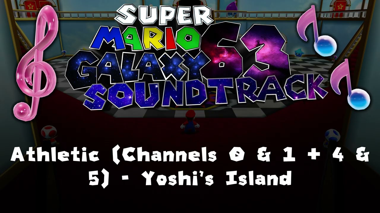 Athletic (Channels 0 & 1 + 4 & 5) - Yoshi's Island 🎵 Super Mario Galaxy 63 Soundtrack OST