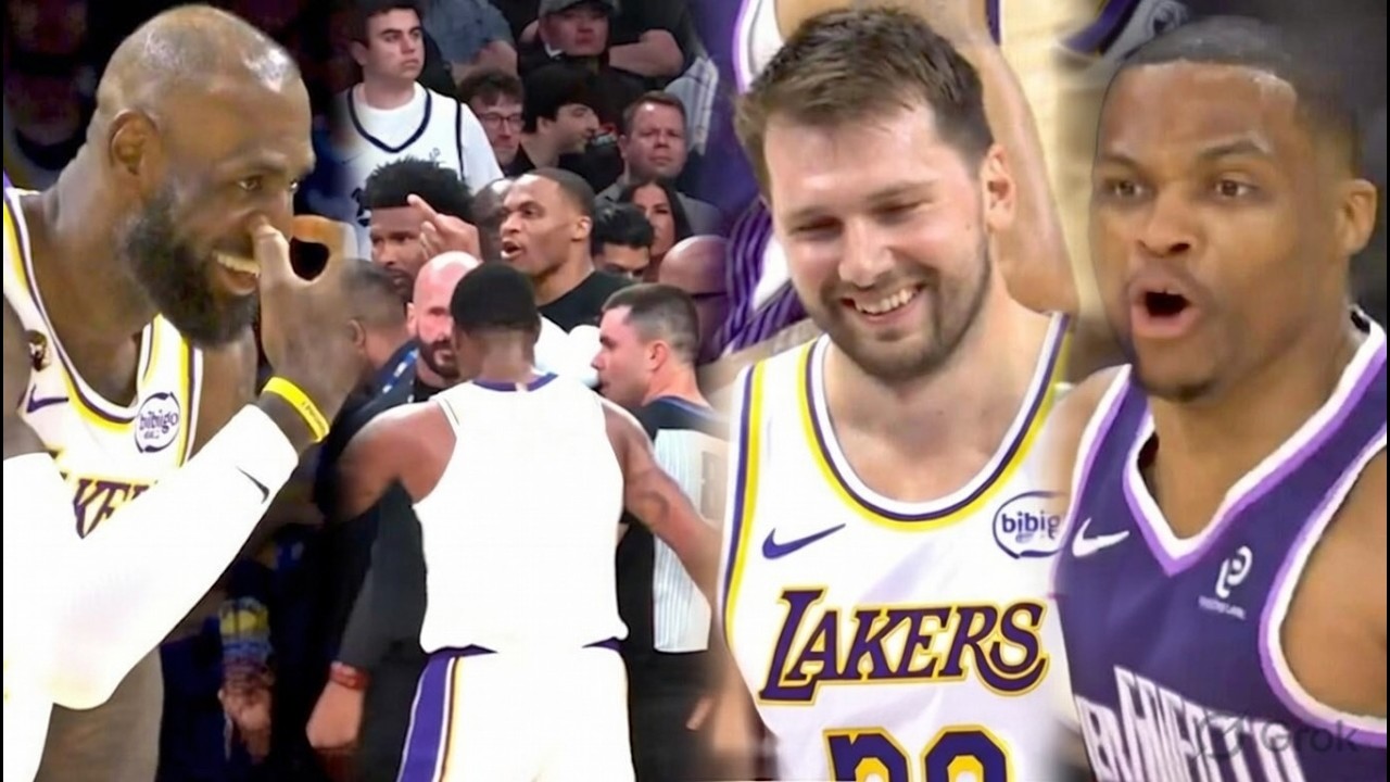 LUKA VS WESTBROOK! Brodie Challenges Luka in the Tunnel – Lakers Locker Room HEATED! 🔥😳
