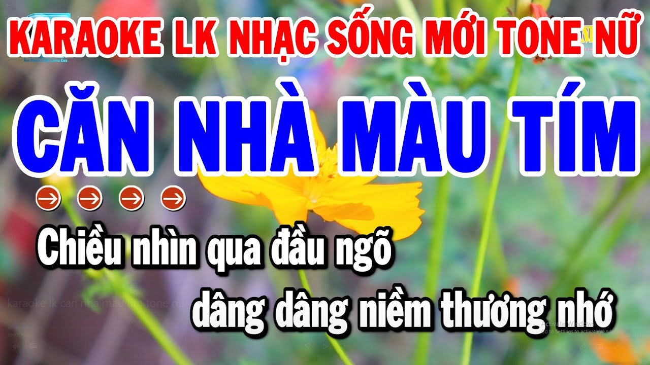Karaoke Liên Khúc Tone Nữ Nhạc Sống Dễ Hát 2024 | Căn Nhà Màu Tím - Qua Cơn Mê | Thanh Hải