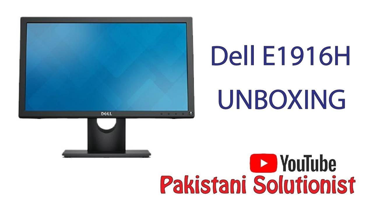Dell E1916H Unboxing HD LED / LCD