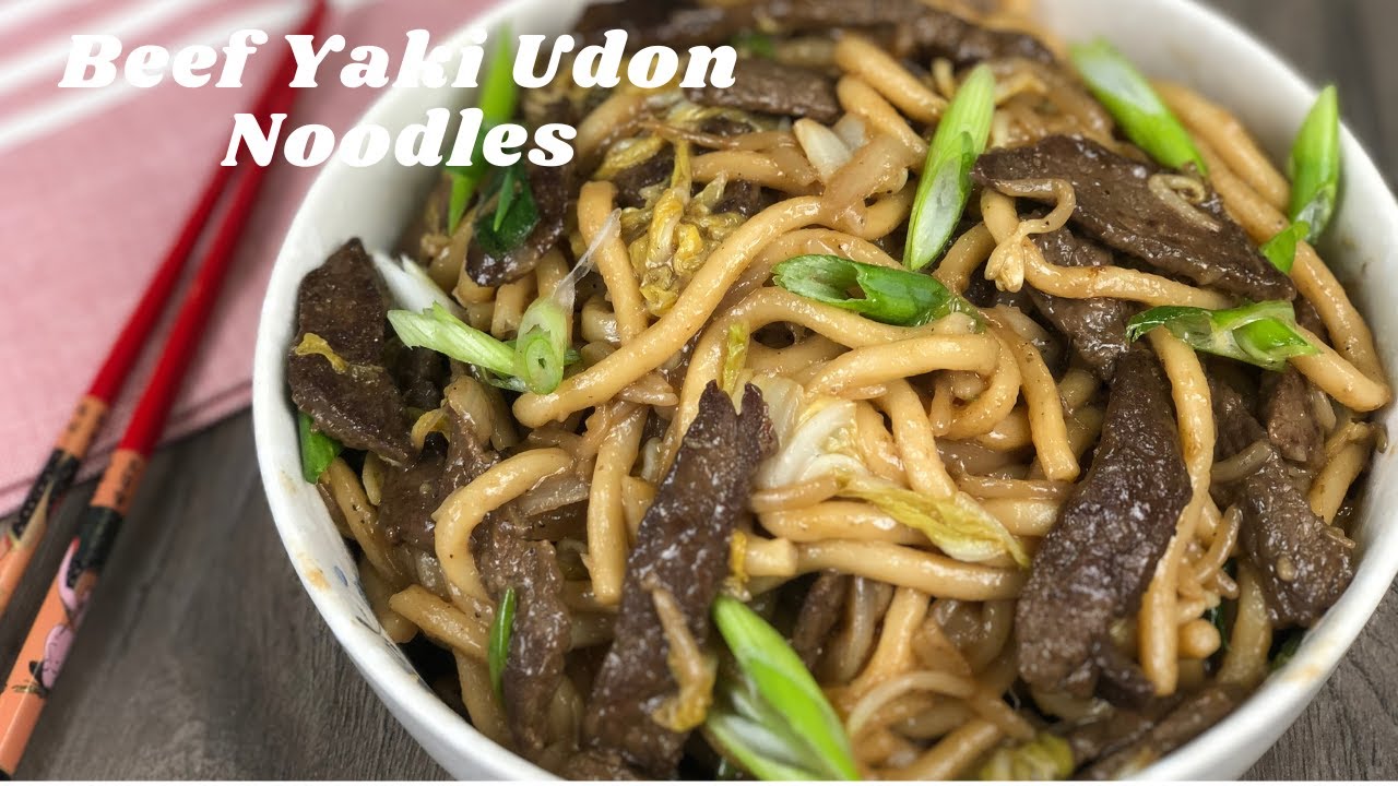 Stir Fry Beef Yaki Udon Noodles Recipe | Easy Yakisoba Udon Recipe | Get Cookin'