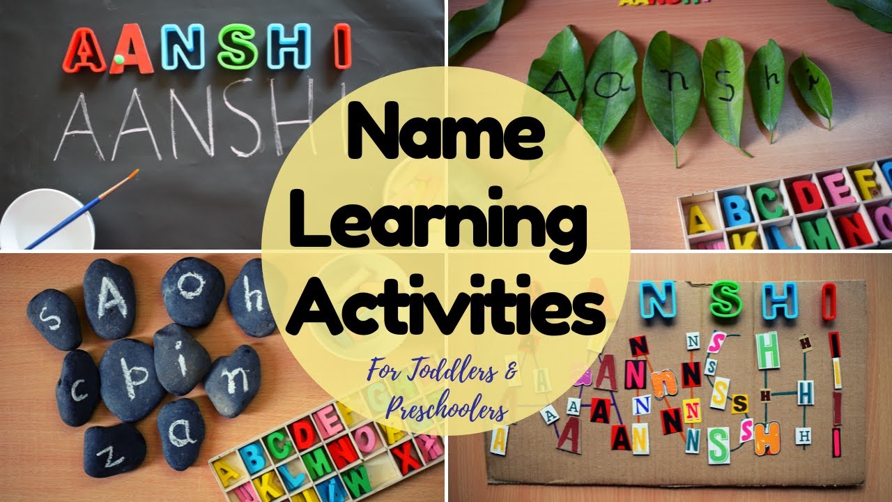 Fun Name Recognition Activities for 3 year olds| Ideas for learning your name