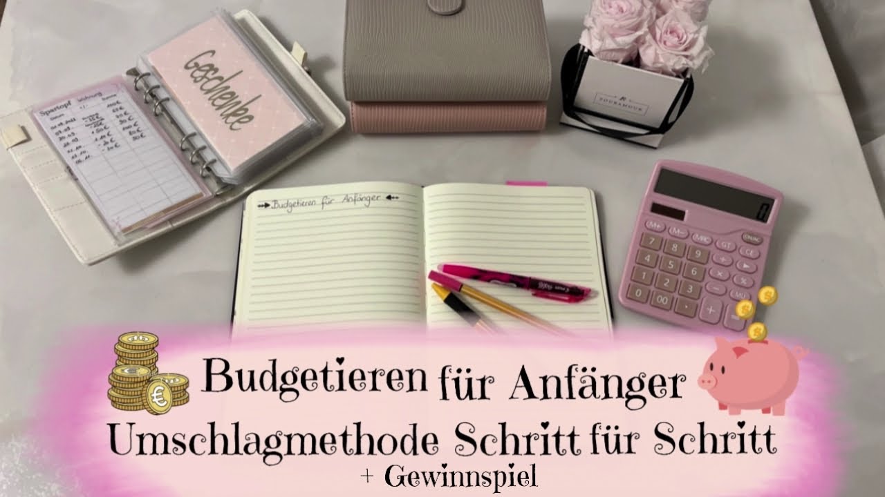 🌸 Budgetieren für Anfänger | Sparen mit der Umschlagmethode | Tutorial + Gewinnspiel 🌸