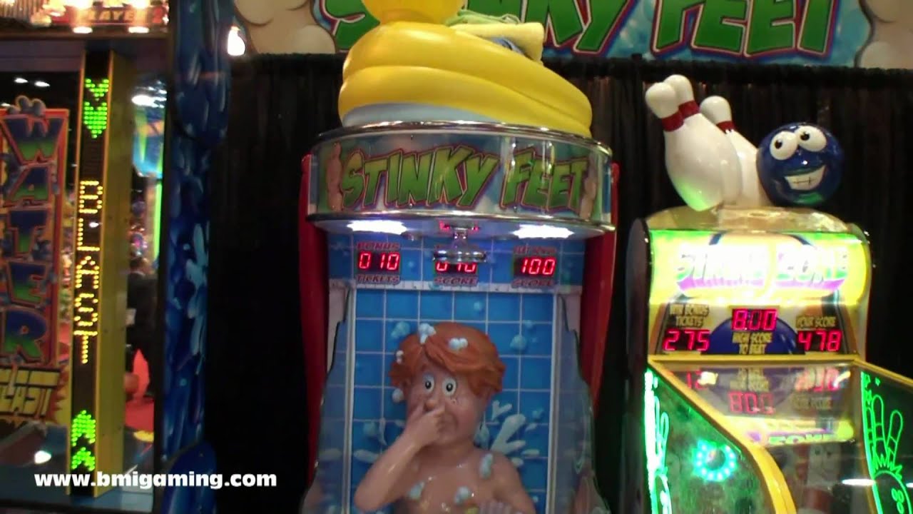 Stinky Feet - Carnival Style Water Gun Redemption Game - BMIGaming.com - BSR