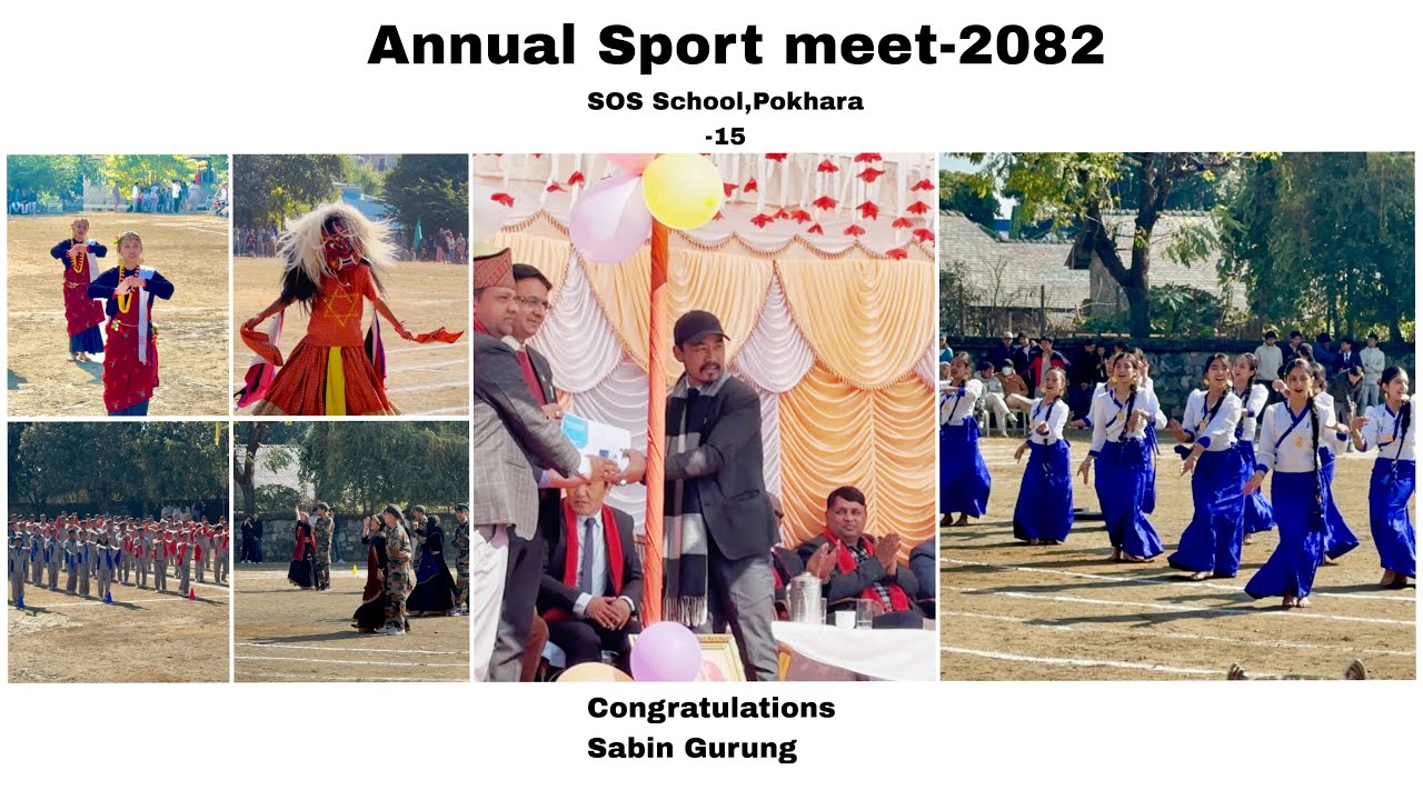 Annual Sportmeet-2082 // SOS School,Pokhara-15 // PT Dance // vlog 