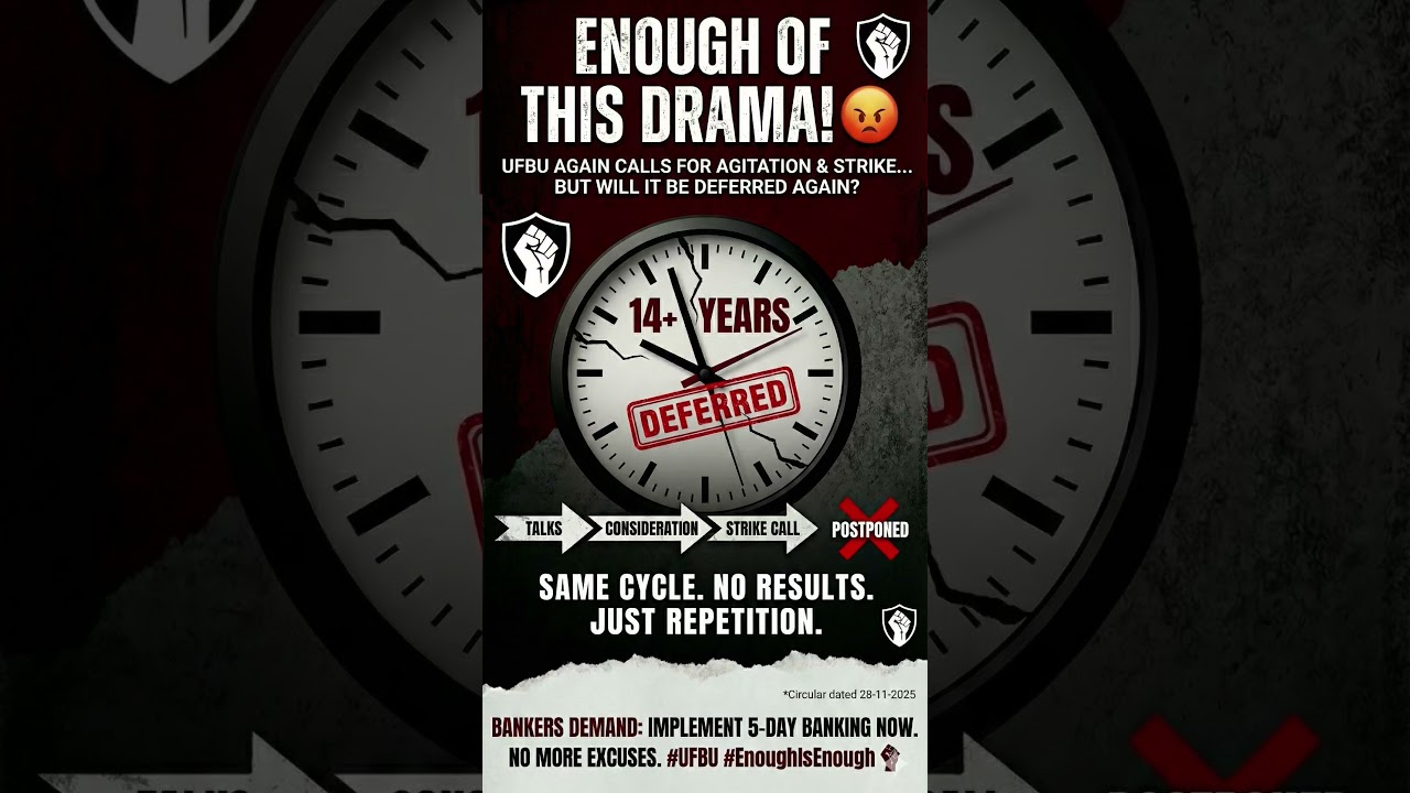 14 years&hellip; same promise, same strike call. UFBU, we need results &mdash; not circulars. #5DayBanking