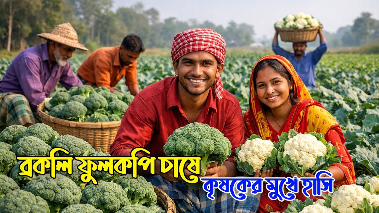 ব্রকলি ফুলকপি চাষে কৃষক হলেন কোটিপতি । Broccoli Farming in Manikganj | ব্রকলি ফুলকপি চাষ পদ্ধতি A-Z