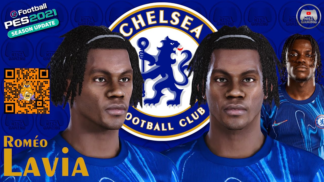Roméo Lavia 🇧🇪 PES Face Editor Chelsea FC | PES 2021 Face Build | Create Face and Stats