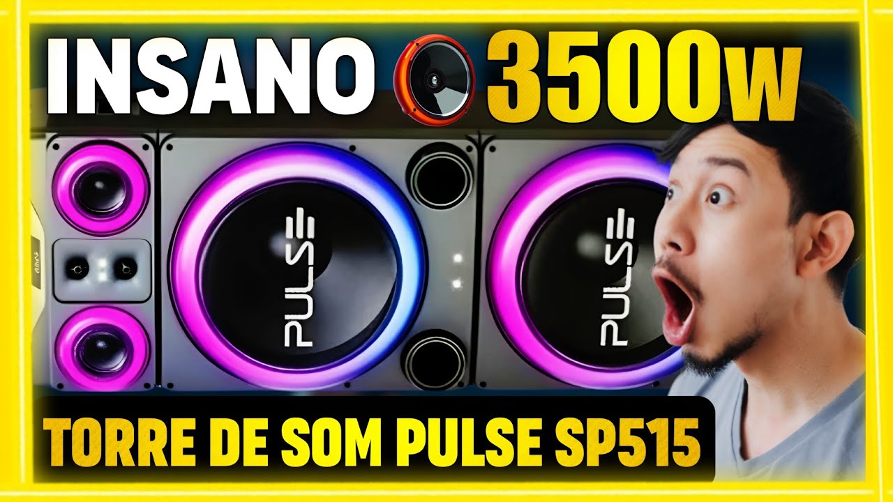 PULSE TORRE DOUBLE SP515 – 3500W DE POTÊNCIA E LED SURPREENDENTE! / REVIEW