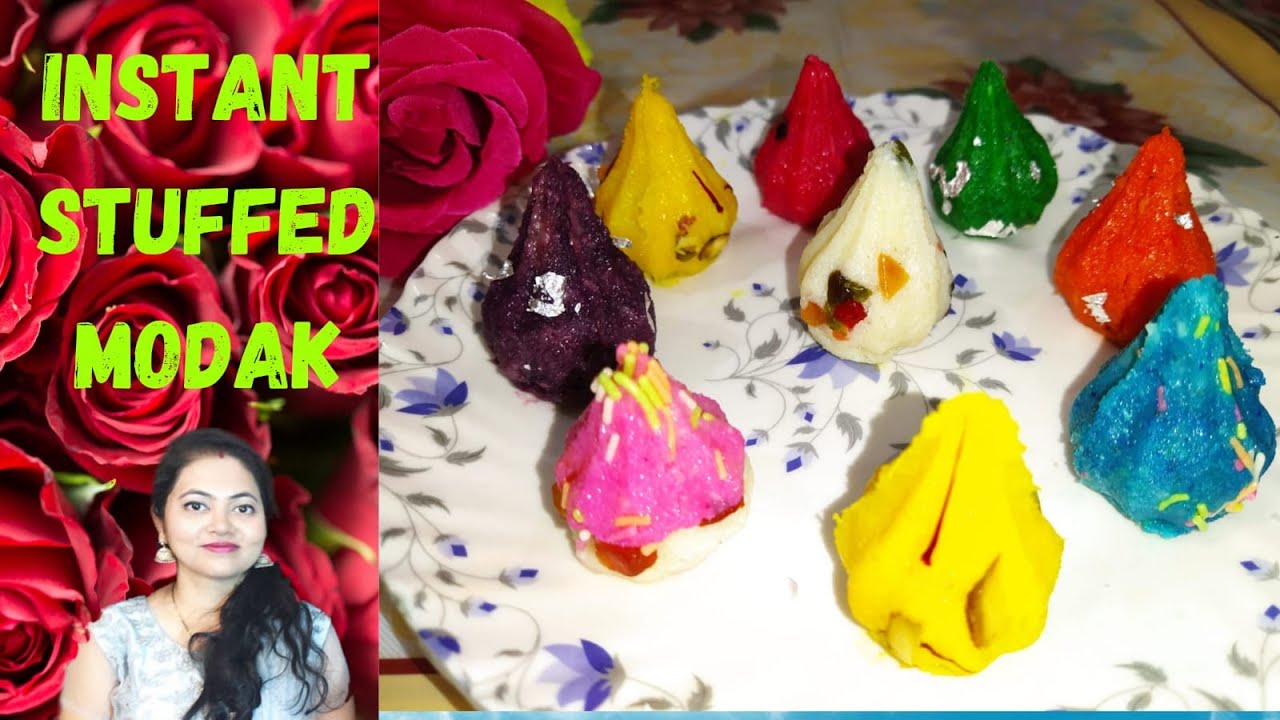 8 Instant Modak | बिना गैस जलाये लाजवाब मोदक | No Fire Modak| Easy Modak Recipe | Modak for Ganeshji