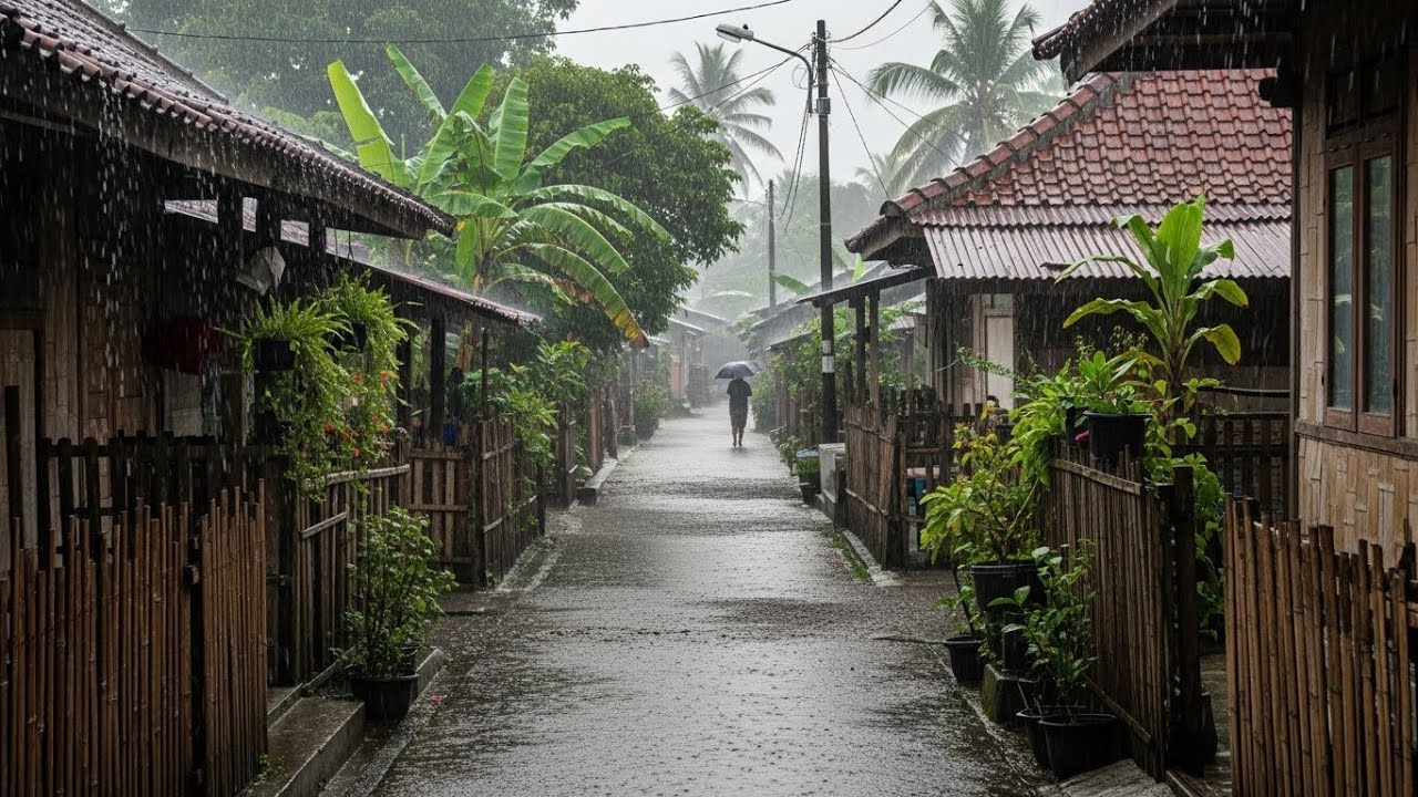 Dark Sky Apocalypse 🌧️ Extreme Thunder & Rain Night Ambience