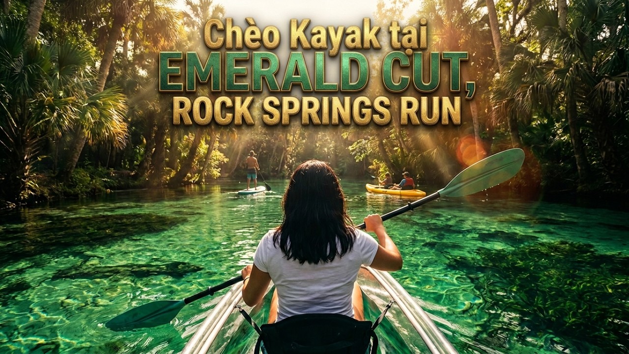 Gặp Cá Sấu và Gấu Mèo Khi Chèo Kayak ở Rock Springs Run (Thót Tim!)🐊🦝 #4kvideo