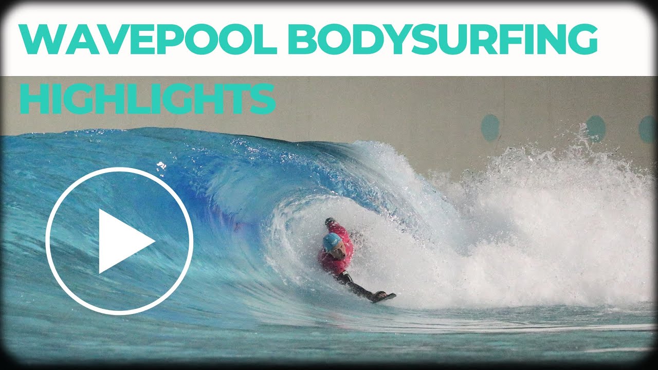 Bodysurfing the Wave Pool at Urbnsurf Sydney.