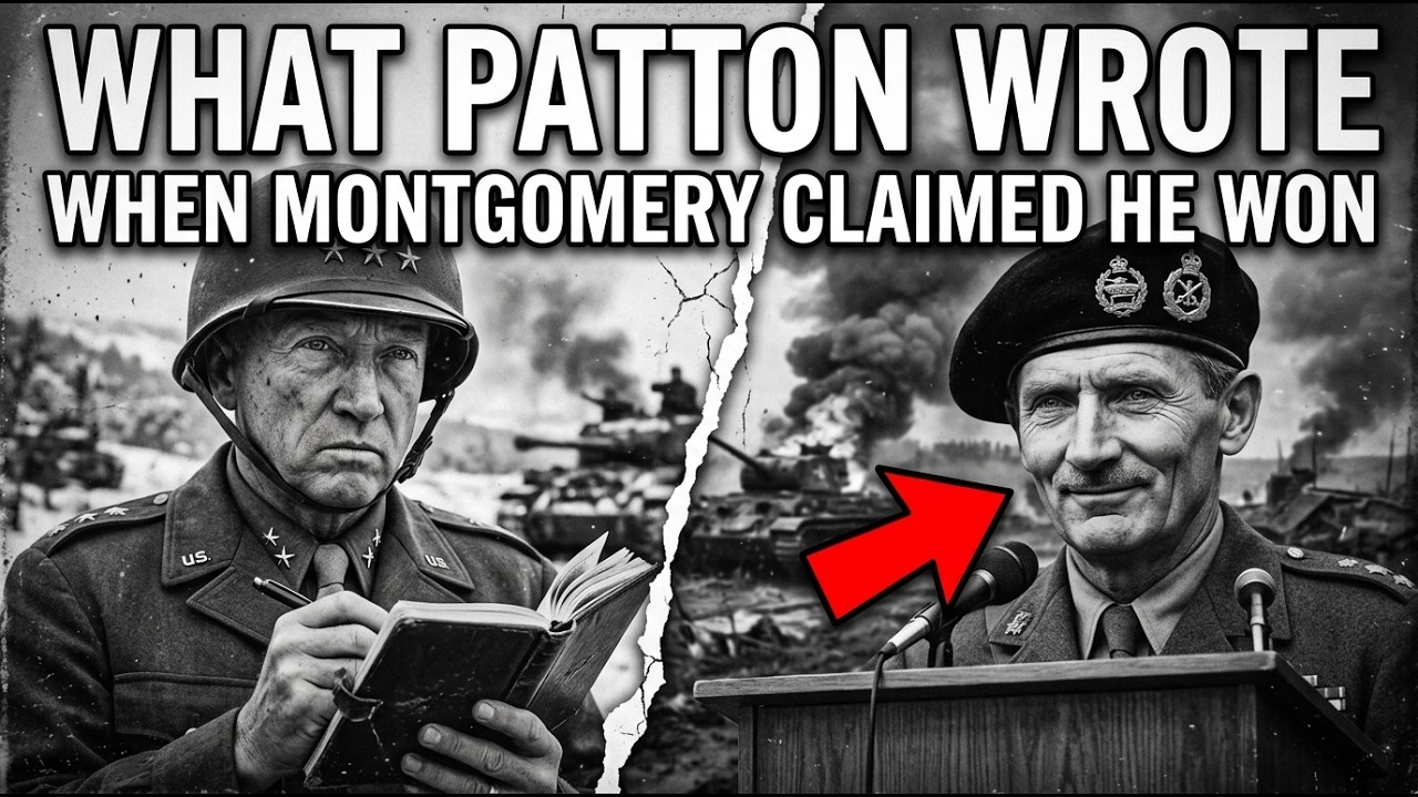 What Patton Wrote in His Diary When Montgomery Claimed He Won the War