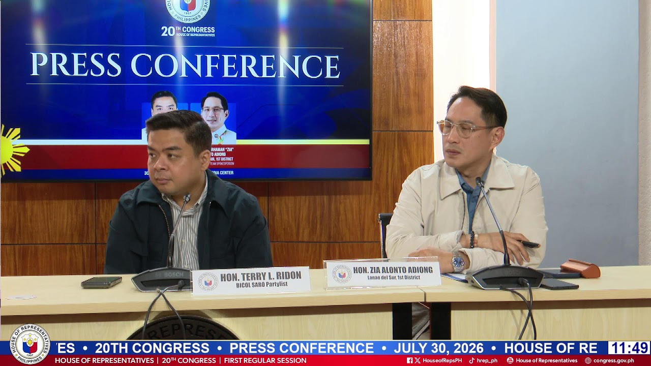 PRESS CONFERENCE (JULY 30, 2026)