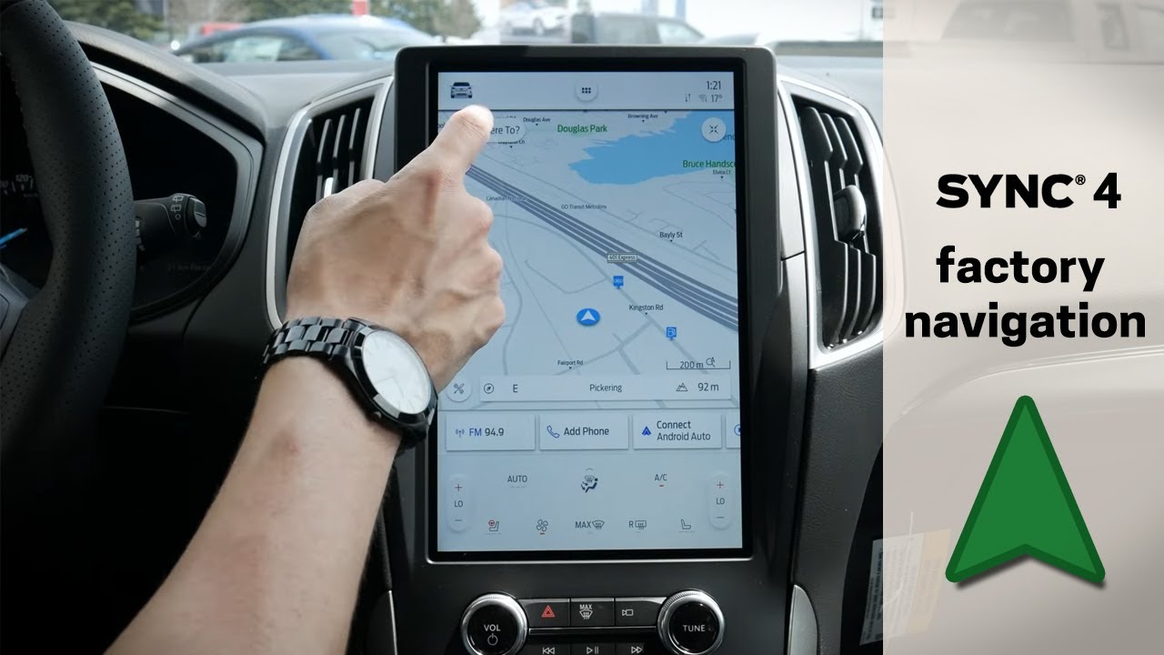 How to use Sync 4 navigation in the Ford Edge