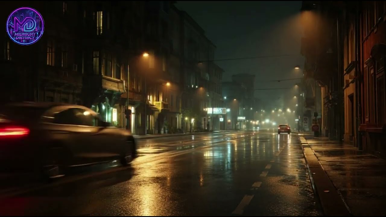 Rainy Midnight Streets – Lonely City Ambience for Sleep & Relaxation (Midnight District)