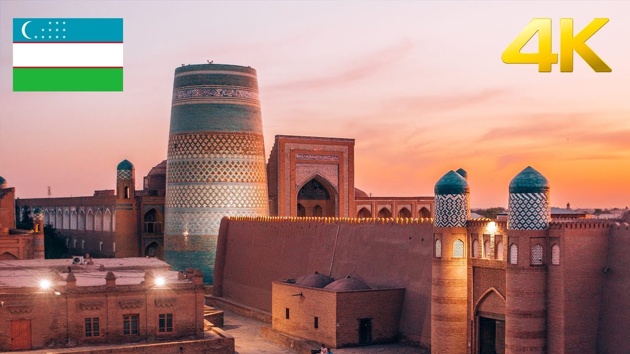 Uzbekistan - Khiva - Silk Road - Walking Tour 4k