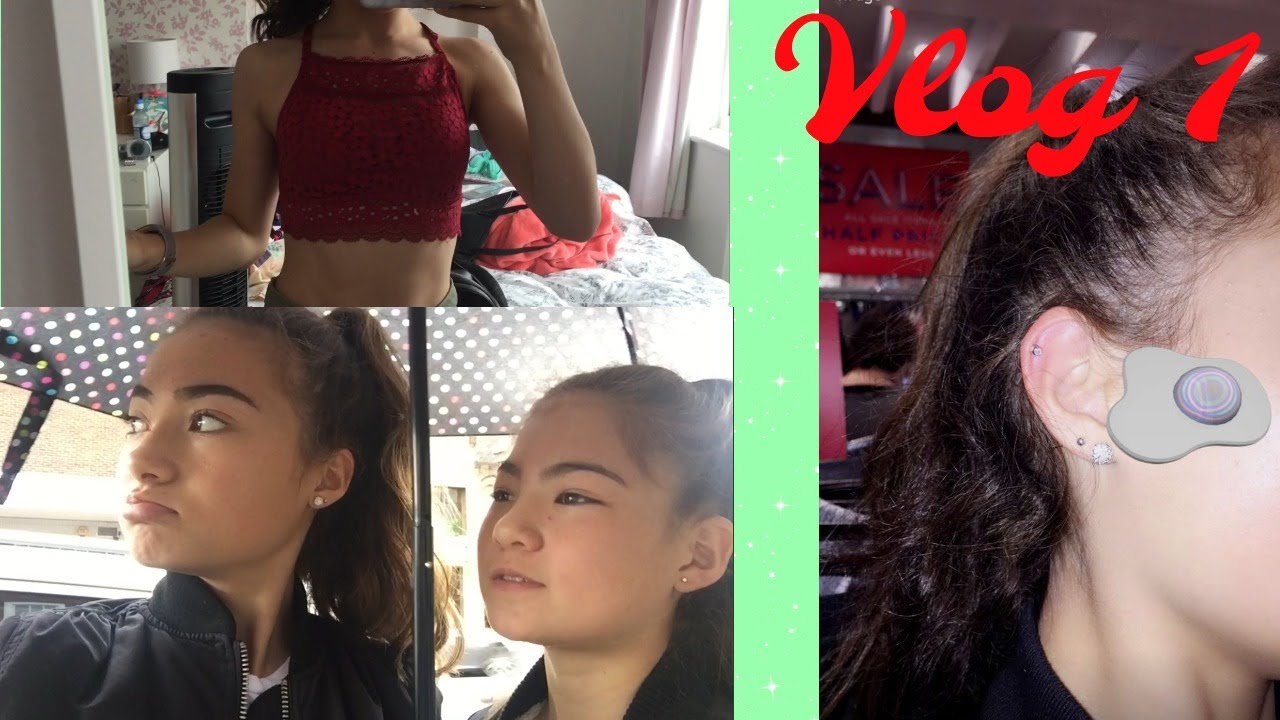 Getting my cartilage pierced || VLOG 1