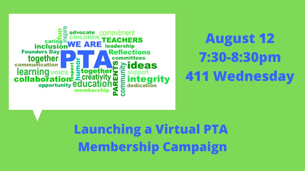 Launching a Virtual PTA Membership Campaign