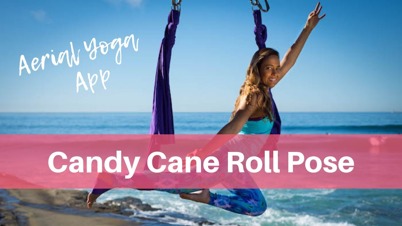 Aerial Yoga Advanced Pose: Candy Cane Roll Pose
