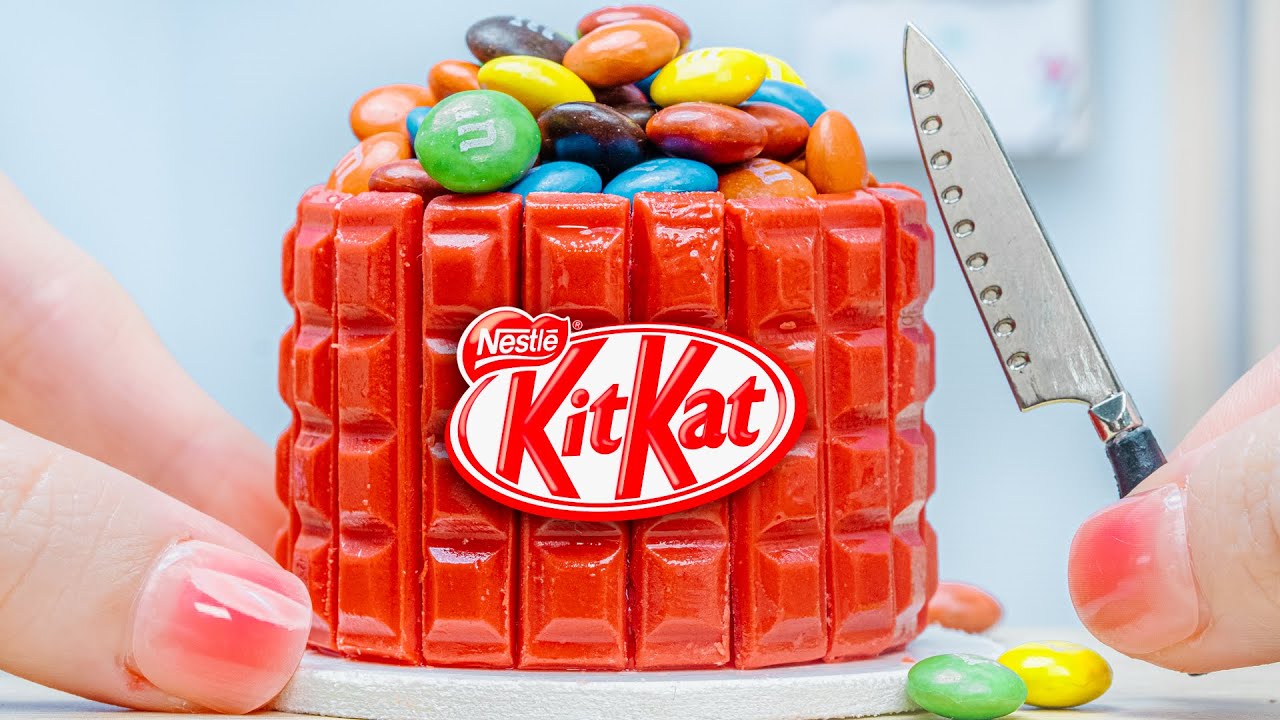 Sweet Miniature KITKAT Cake Decorating Tutorial | Satisfying Miniature KITKAT Recipe | Lotus Media