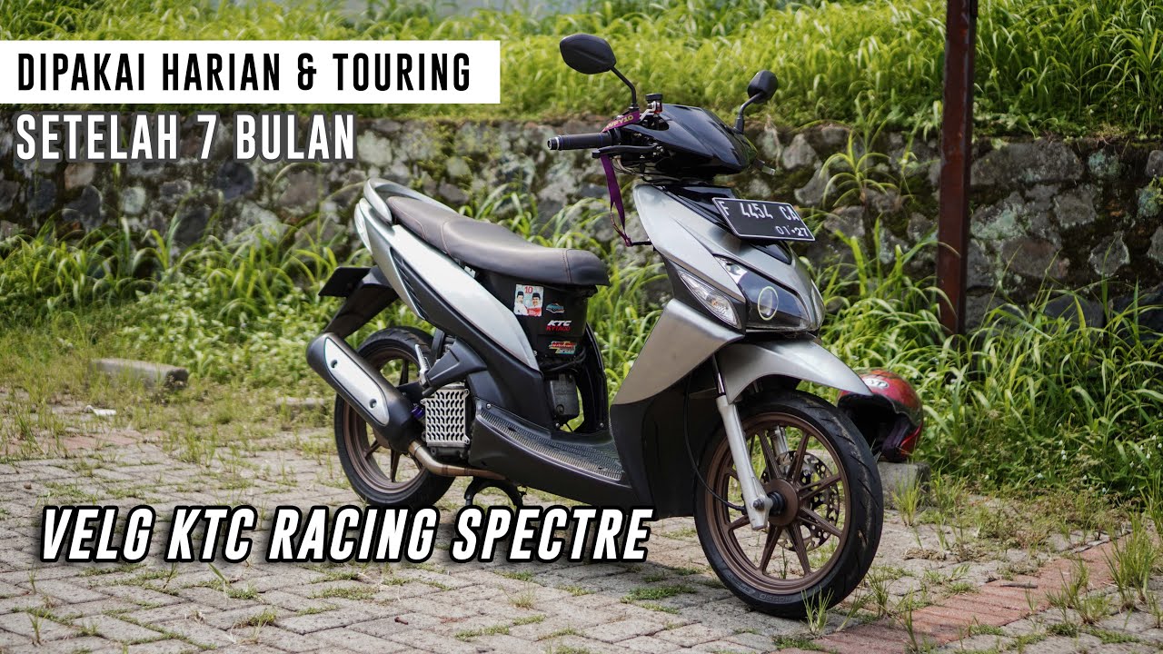 SETELAH PEMAKAIAN 7 BULAN  SEPERTI INI KONDISI VELG KTC RACING SPECTRE DIPAKAI HARIAN DAN TOURING !!