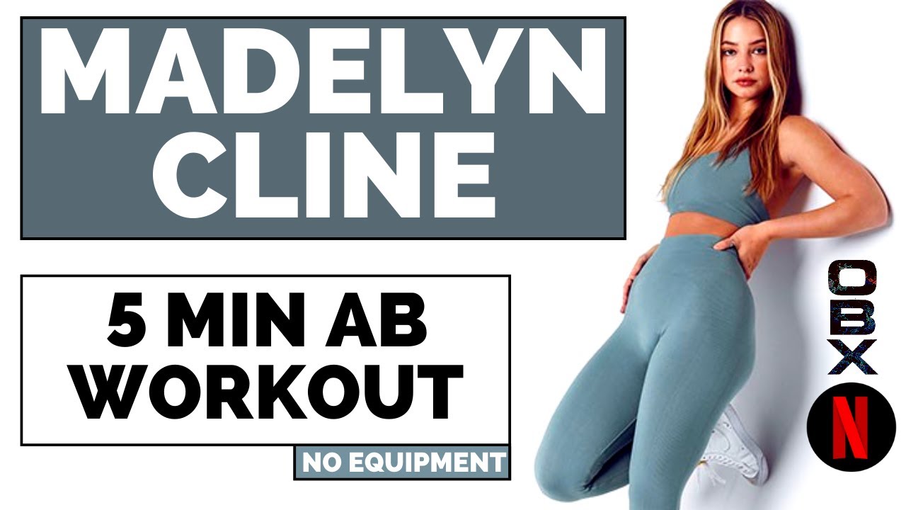 5 MIN MADELYN CLINE OBX AB WORKOUT // No equipment || Martina Levi
