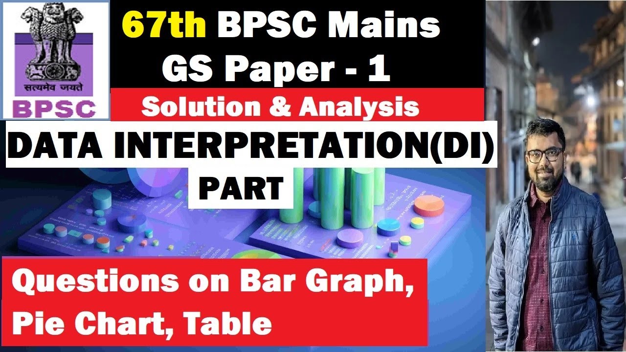 67th BPSC Mains GS Paper 1 DI Solution | DI for 70th & 71st BPSC Mains GS Paper 1 | 72 Marks | #pyq