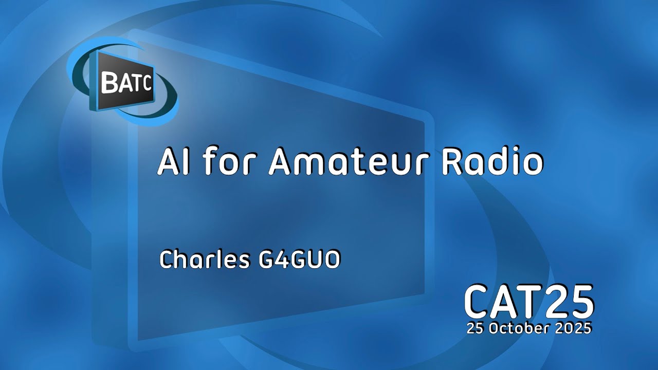 Ai in Amateur Radio - Charles G4GUO