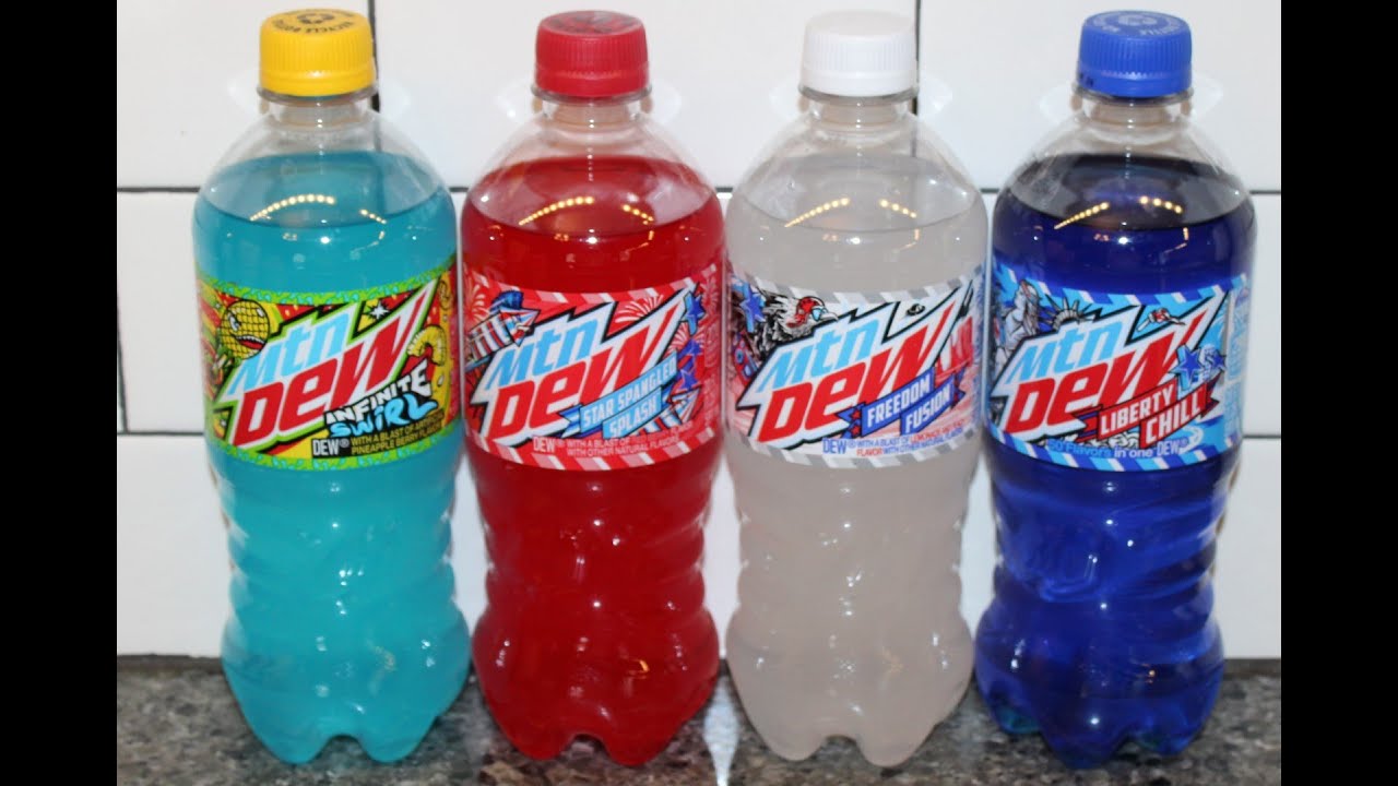 Mountain Dew: Infinite Swirl, Star Spangled Splash, Freedom Fusion & Liberty Chill Review