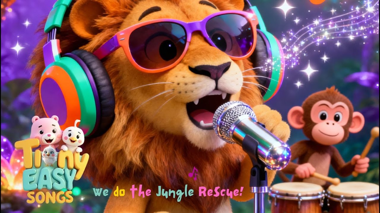 👉 Jungle Rescue Song! 🦁🐯 Fun Animal Dance for Kids