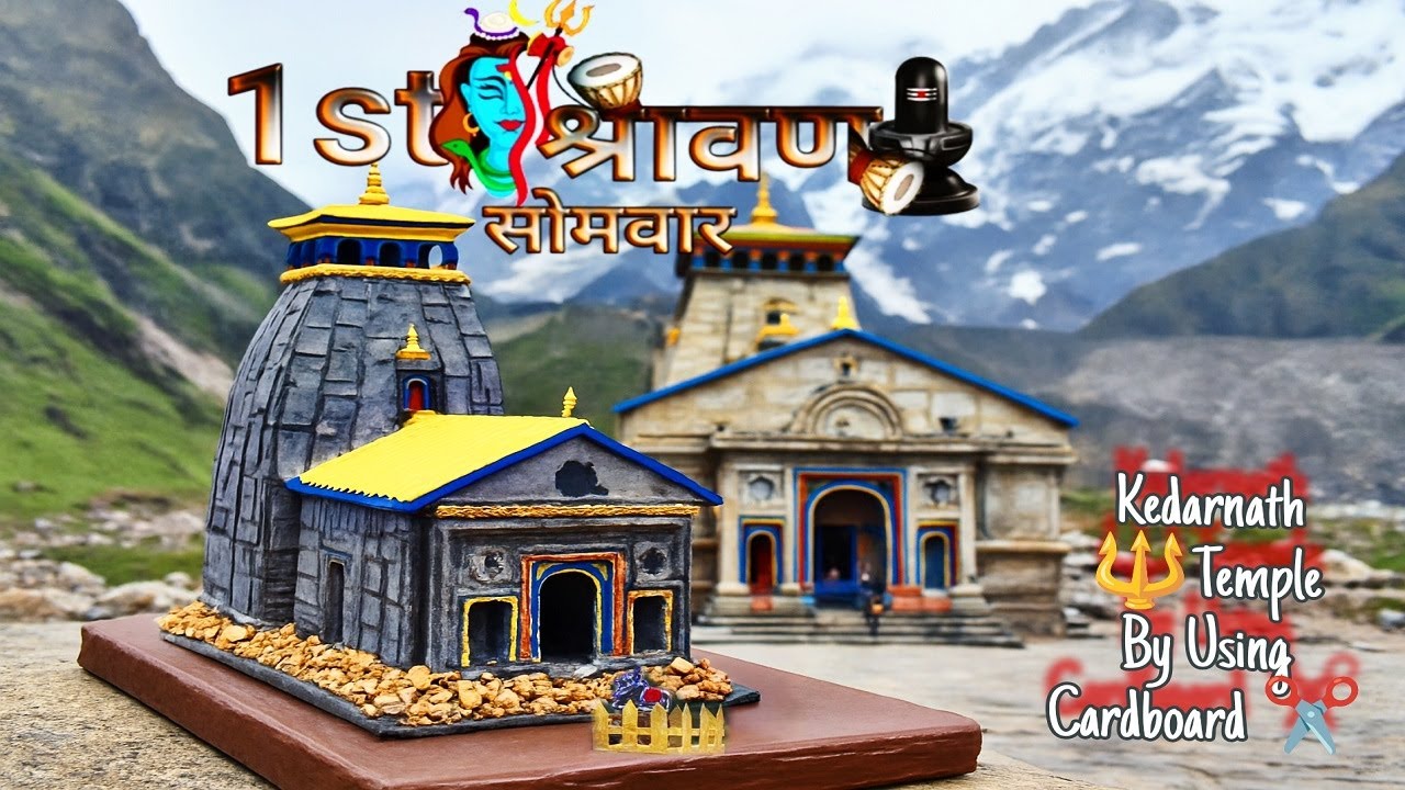How to make Kedarnath Temple Making at Home | Shravan Somvar | Bhole Baba Special