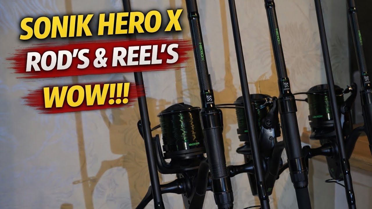 Sonik Hero X rods and reels WOW 👌 