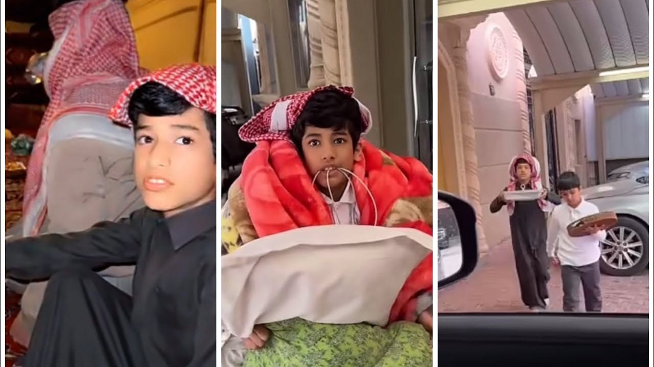 سنابات فراج قزيع السهلي احمد ازعجوه اخوانه والفطور عند عيال خوال وأم احمد صادته وهو ياخذ أكل😂😍