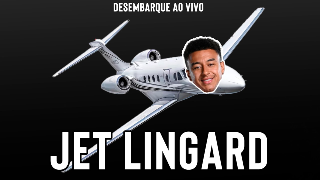 DESEMBARQUE JESSE LINGARD AO VIVO✈️ | ACOMPANHE O VOO E A CHEGADA DO MEIA INGLÊS