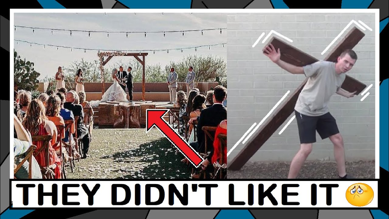 They Wanted A Cross For The Wedding // DIY Wedding Decor