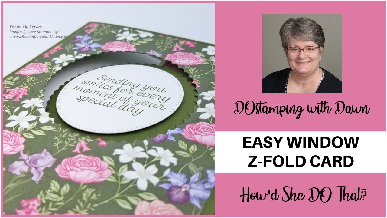 Wonderful World Fun & Easy Window Z-Fold Card